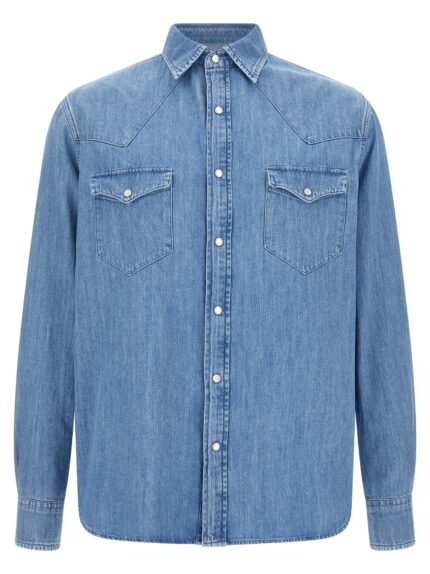 LARMERI STUDIO Blue Denim 'Texana' Shirt
