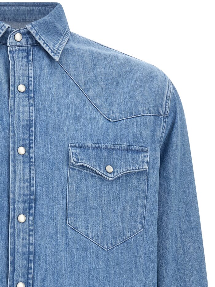 LARMERI STUDIO Blue Denim 'Texana' Shirt
