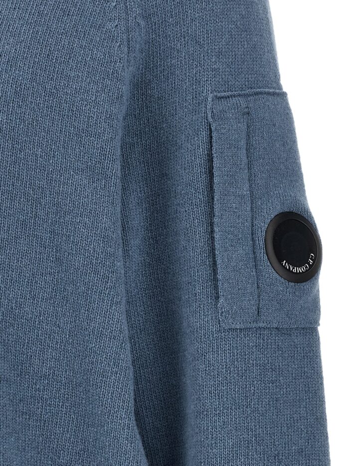 C.P. COMPANY Blue 'Lens' Sweater
