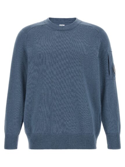 C.P. COMPANY Blue 'Lens' Sweater