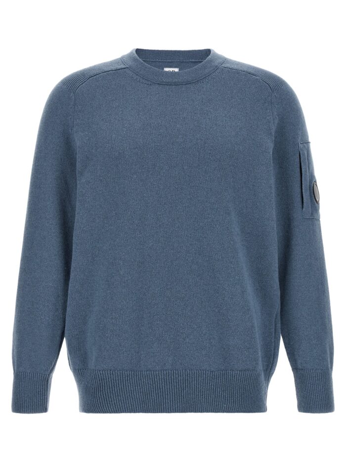 c.p. company blue 'lens' sweater C.P. COMPANY Blue 'Lens' Sweater