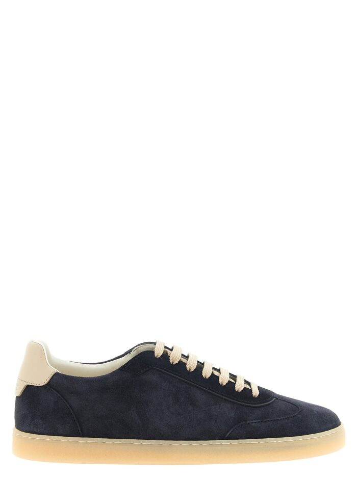 brunello cucinelli blue suede sneakers Brunello Cucinelli Blue Suede Sneakers