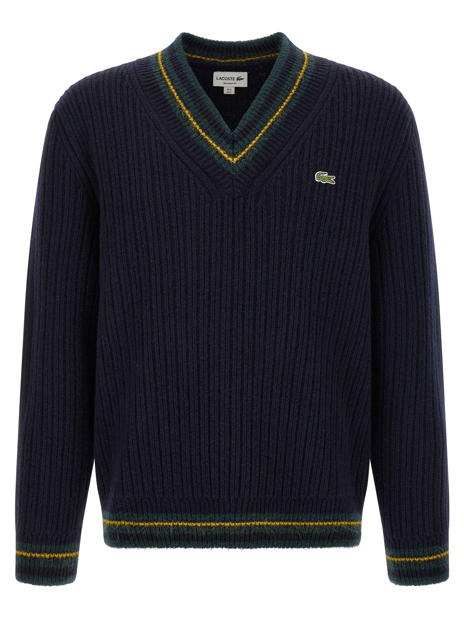 Lacoste Blue V-neck Sweater