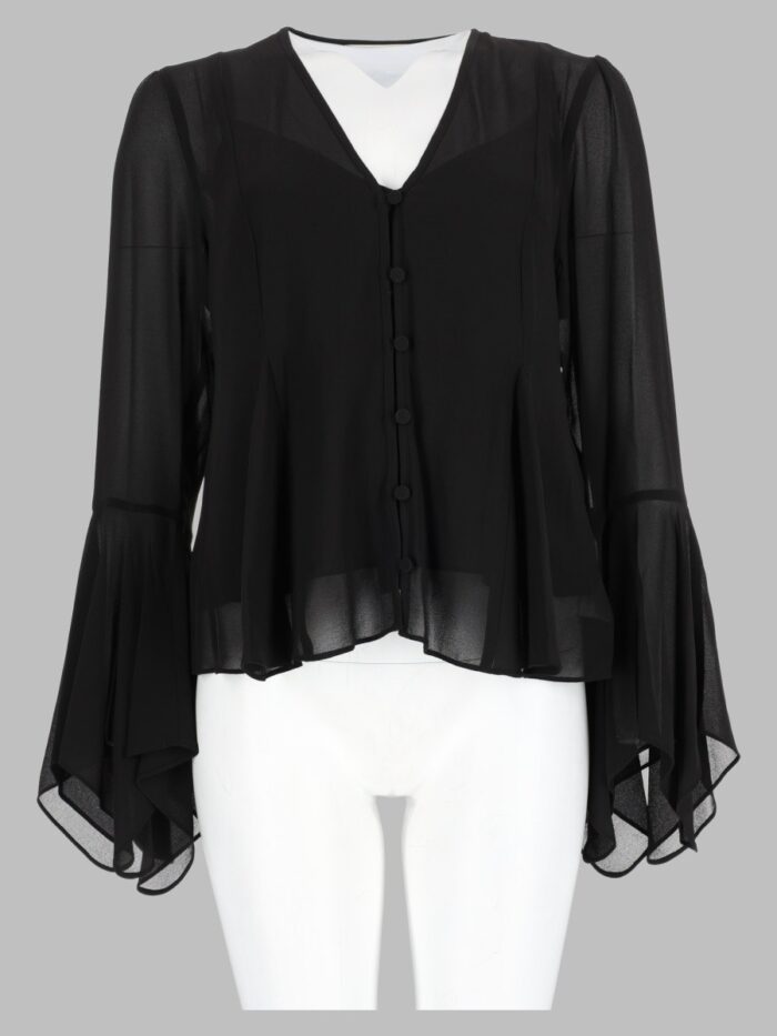 michael by michael kors blusa con scollo a v MICHAEL BY MICHAEL KORS Blusa Con Scollo A V