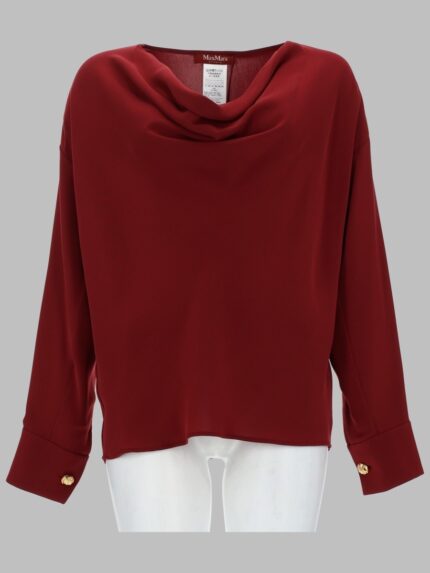 MAX MARA STUDIO BLUSA IN CADY TECNICO LEGGERO