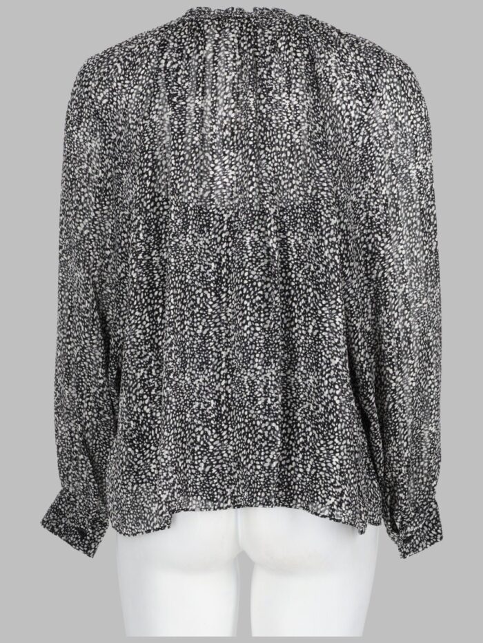 MICHAEL BY MICHAEL KORS BLUSA IN GEORGETTE CON STAMPA METALLIZZATA