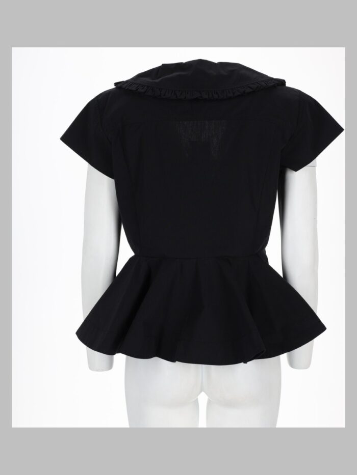 GANNI Blusa In Popeline Di Cotone