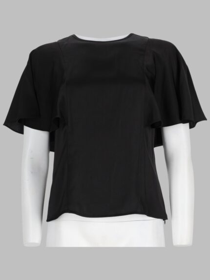 MICHAEL BY MICHAEL KORS BLUSA IN RASO CON MANICHE A MANTELLA