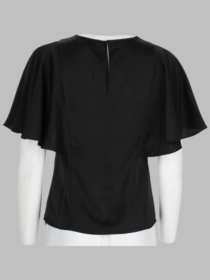 MICHAEL BY MICHAEL KORS BLUSA IN RASO CON MANICHE A MANTELLA