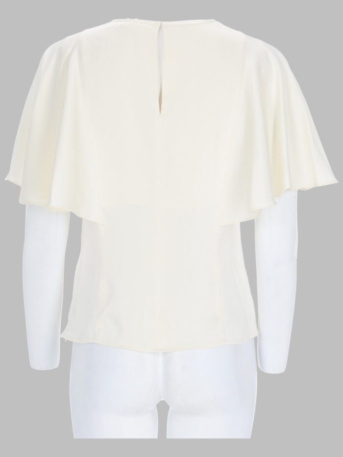 MICHAEL BY MICHAEL KORS BLUSA IN RASO CON MANICHE A MANTELLA