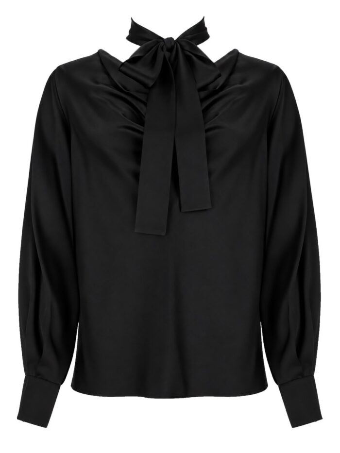 max mara blusa in raso di seta Max Mara Blusa In Raso Di Seta