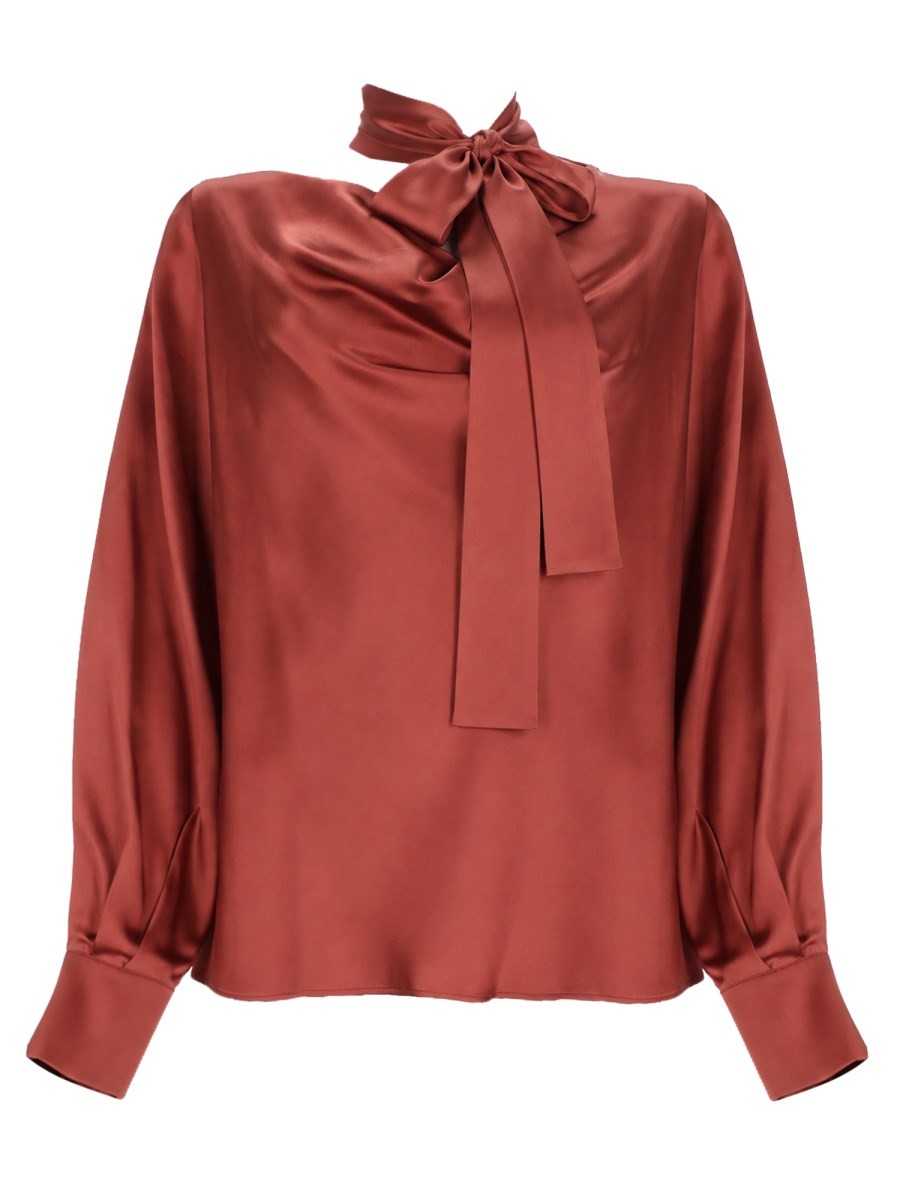 Max Mara Blusa In Seta Con Fiocco