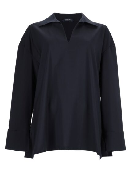 S MAX MARA Blusa In Tela Di Pura Lana
