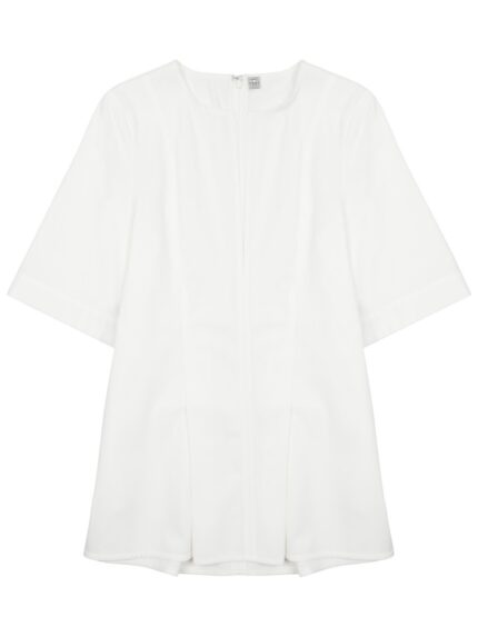 TOTEME BLUSA PLISSETTATA CON SCOLLO A V
