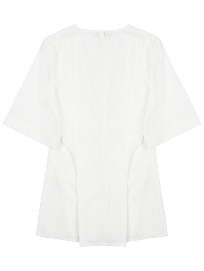 TOTEME BLUSA PLISSETTATA CON SCOLLO A V