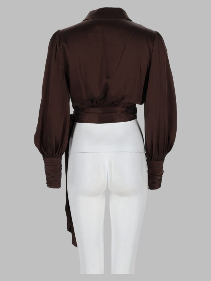 ZIMMERMANN Blusa "Wrap" In Seta