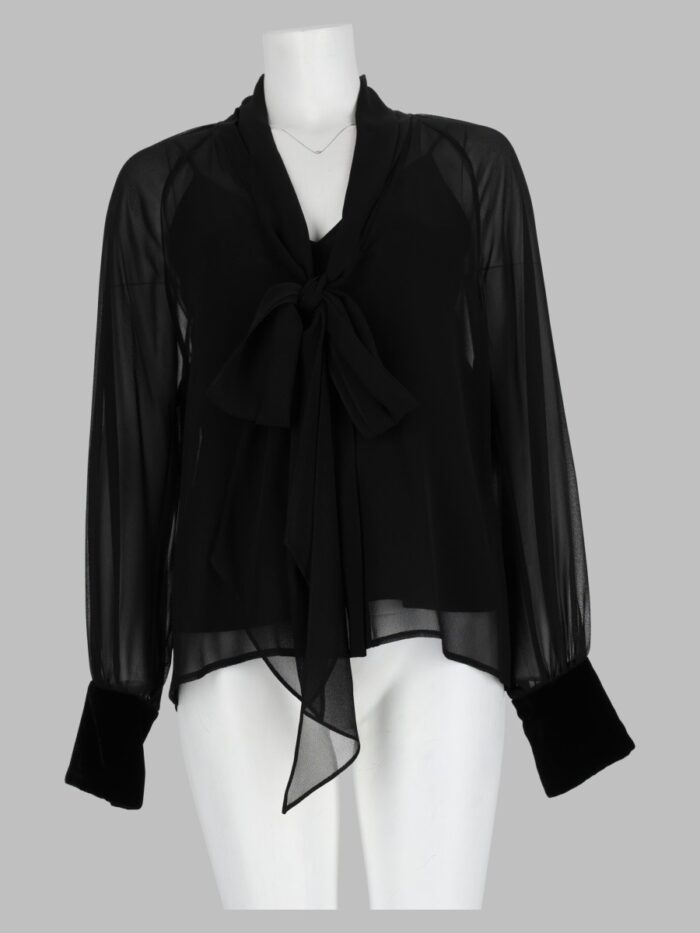 MAX MARA STUDIO Blusa "Zattera" In Georgette Di Seta