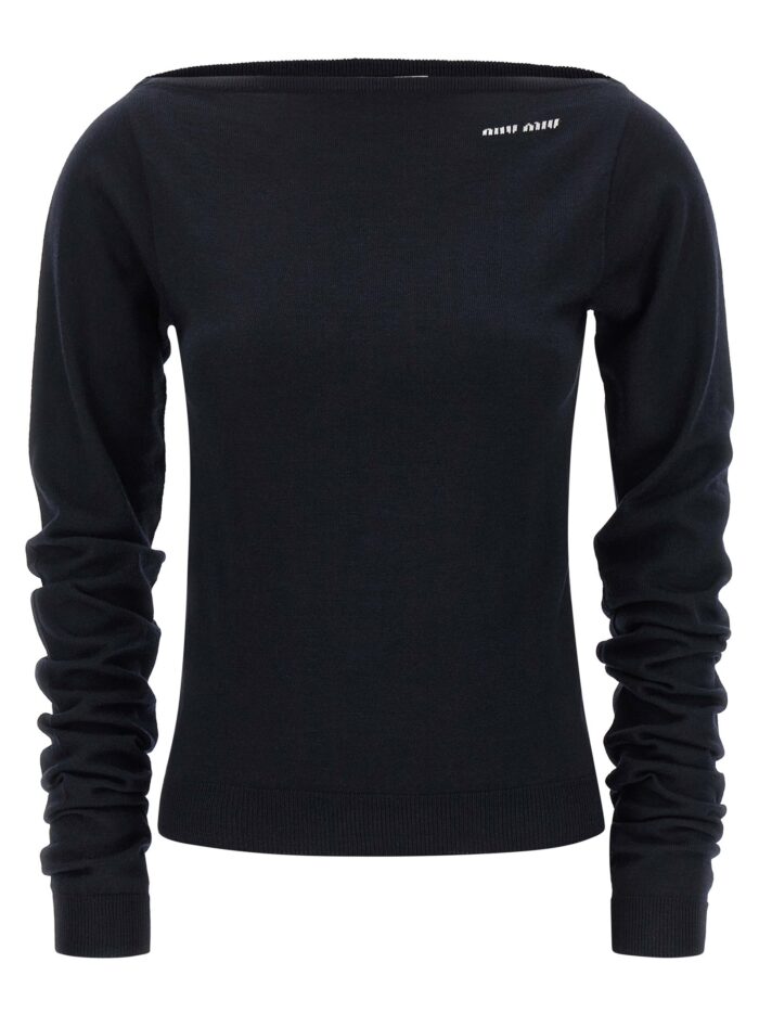 miu miu boat neckline sweater Miu Miu Boat Neckline Sweater