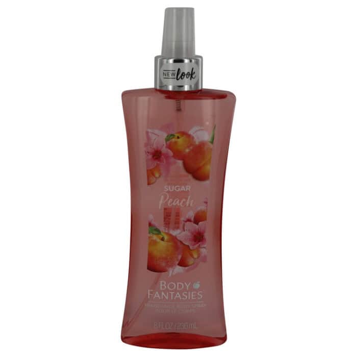 Body Fantasies Signature Sugar Peach By Parfums De Coeur - Body Spray 8 Oz