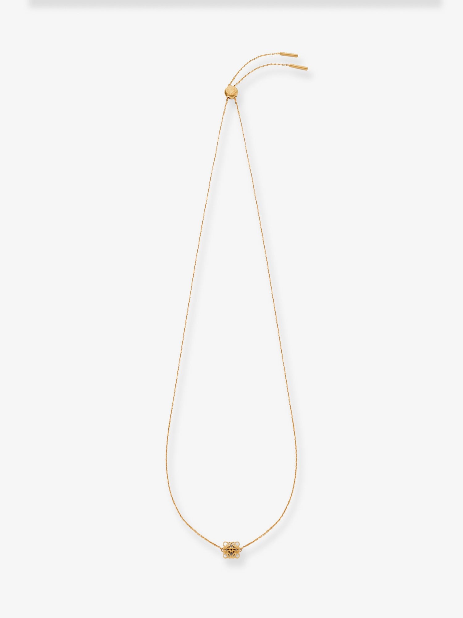 LOEWE Bombè Anagram Brass Necklace