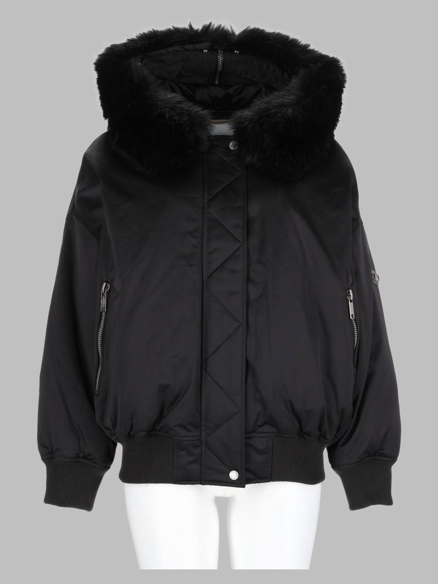 MICHAEL BY MICHAEL KORS Bomber Cropped Con Cappuccio