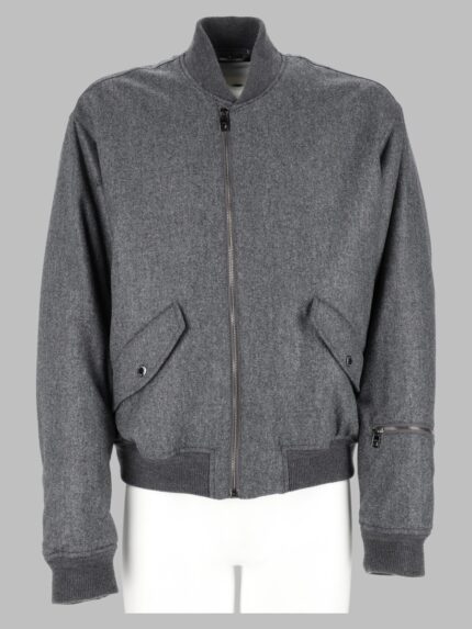 Dolce & Gabbana Bomber In Flanella Di Lana Imbottito