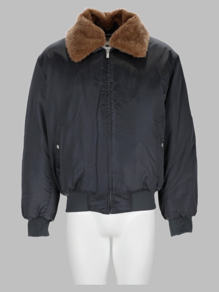Drole De Monsieur Bomber In Nylon Con Colletto In Faux Fur