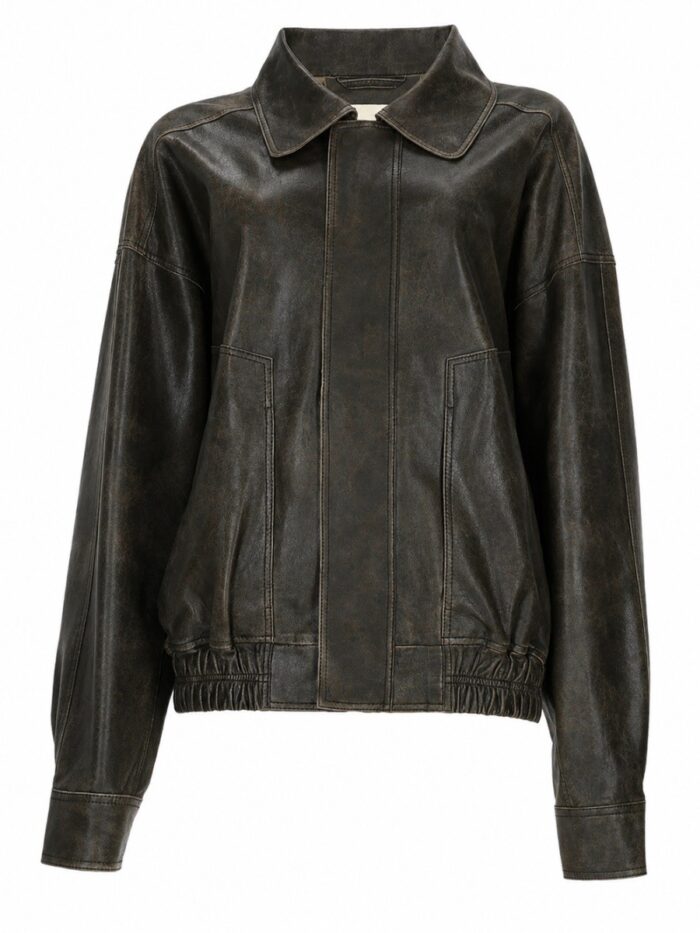 alysi bomber in pelle ALYSI BOMBER IN PELLE