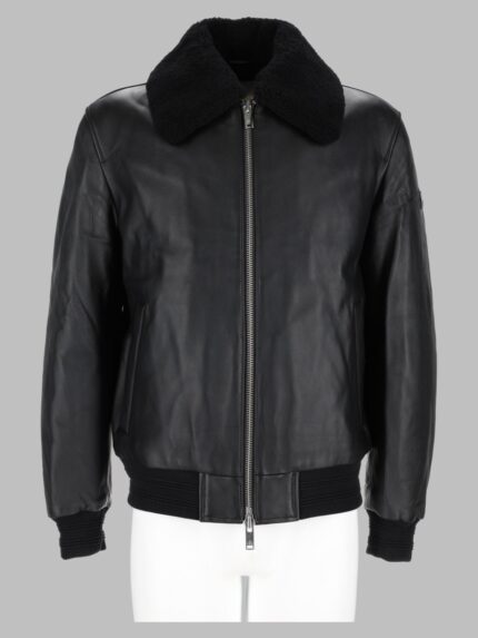 MOOSE KNUCKLES Bomber "Toba" In Pelle