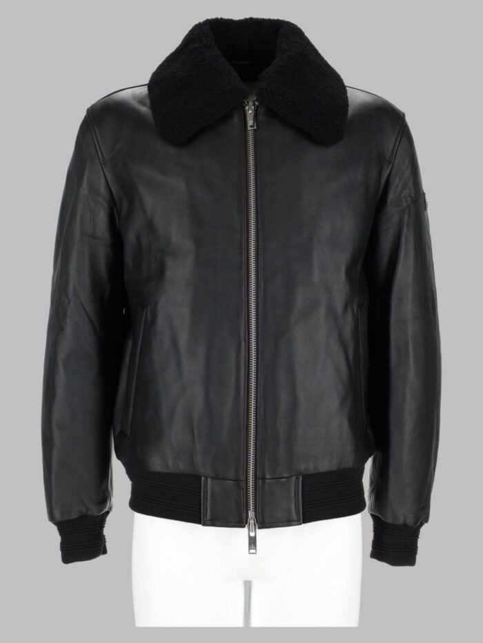 MOOSE KNUCKLES Bomber "Toba" In Pelle