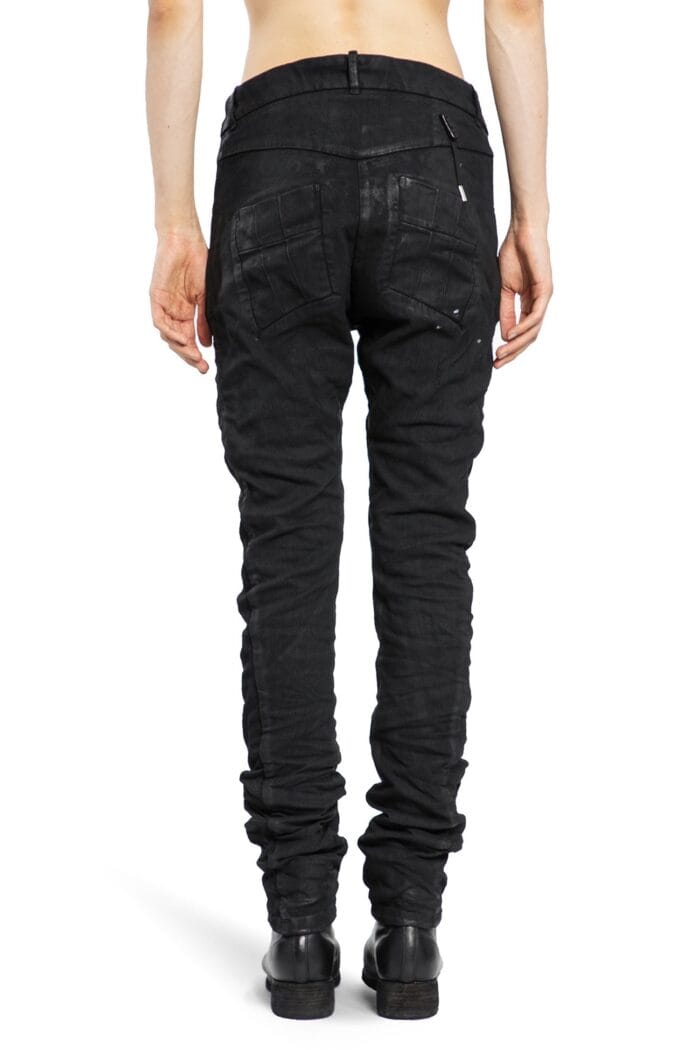 BORIS BIDJAN SABERI Coated Denim Skinny Jeans