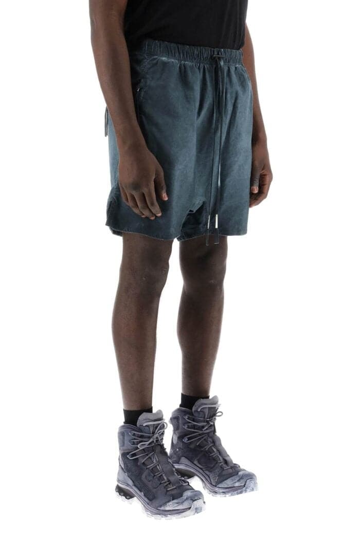 Boris Bidjan Saberi Linen And Cotton Baggy Bermuda Shorts