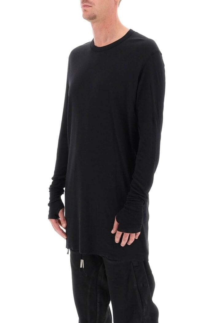 Boris Bidjan Saberi Long Sleeve Cotton Rib T-shirt