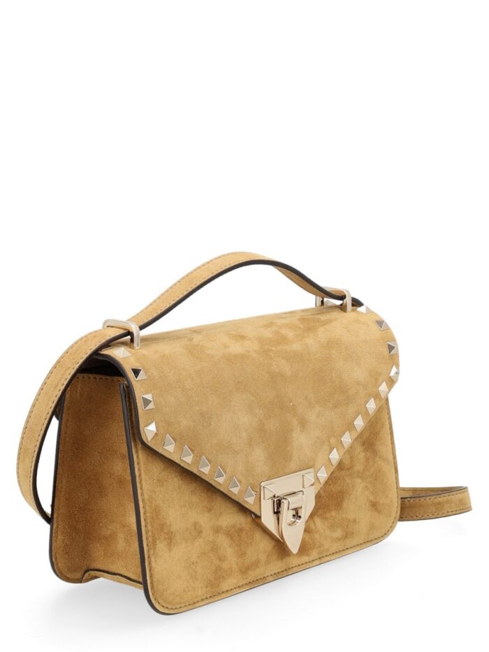 Valentino Garavani BORSA A TRACOLLA "ROCKSTUD SMALL" IN SUEDE