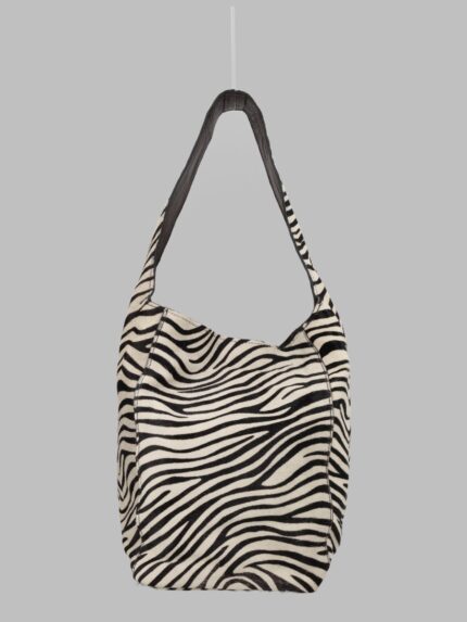 ALYSI Borsa Bucket In Pelle Effetto Cavallino