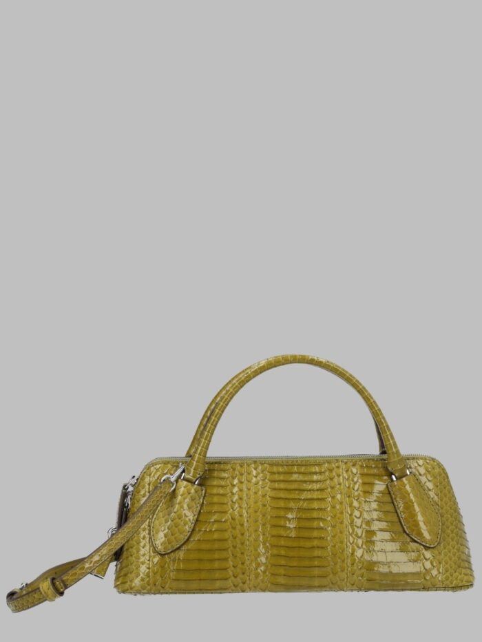 tory burch borsa "lock" in pelle di serpente Tory Burch Borsa "Lock" In Pelle Di Serpente