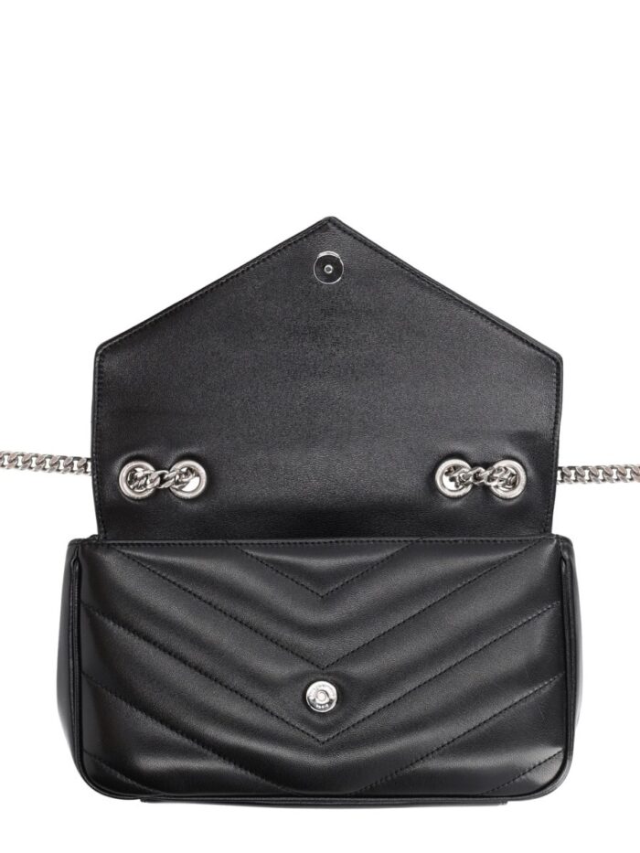 Saint Laurent Borsa "Loulou" Small In Pelle Trapuntata