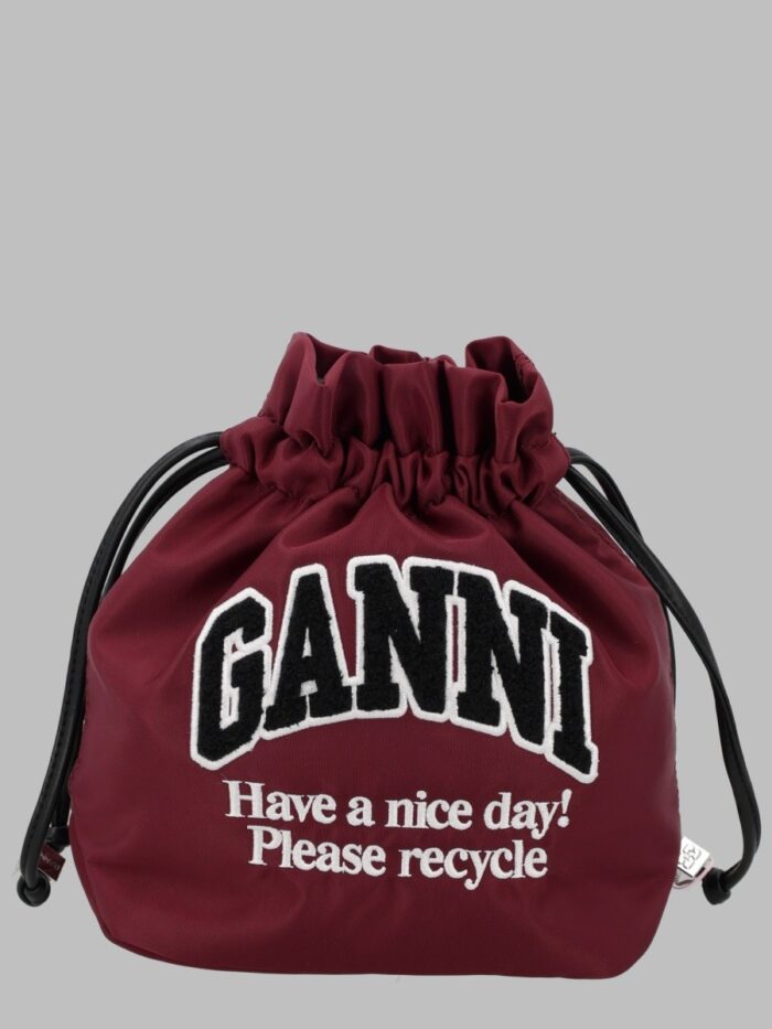 GANNI Borsa Pouch Con Logo