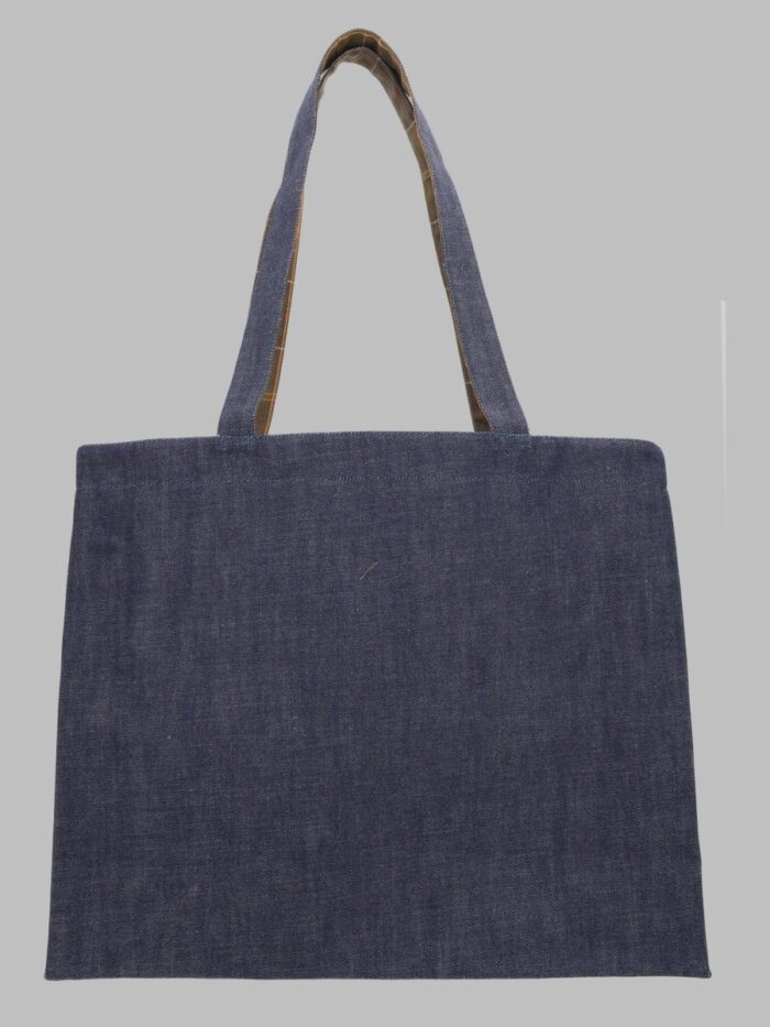 BARBOUR X A.P.C. Borsa Tote In Denim Di Cotone