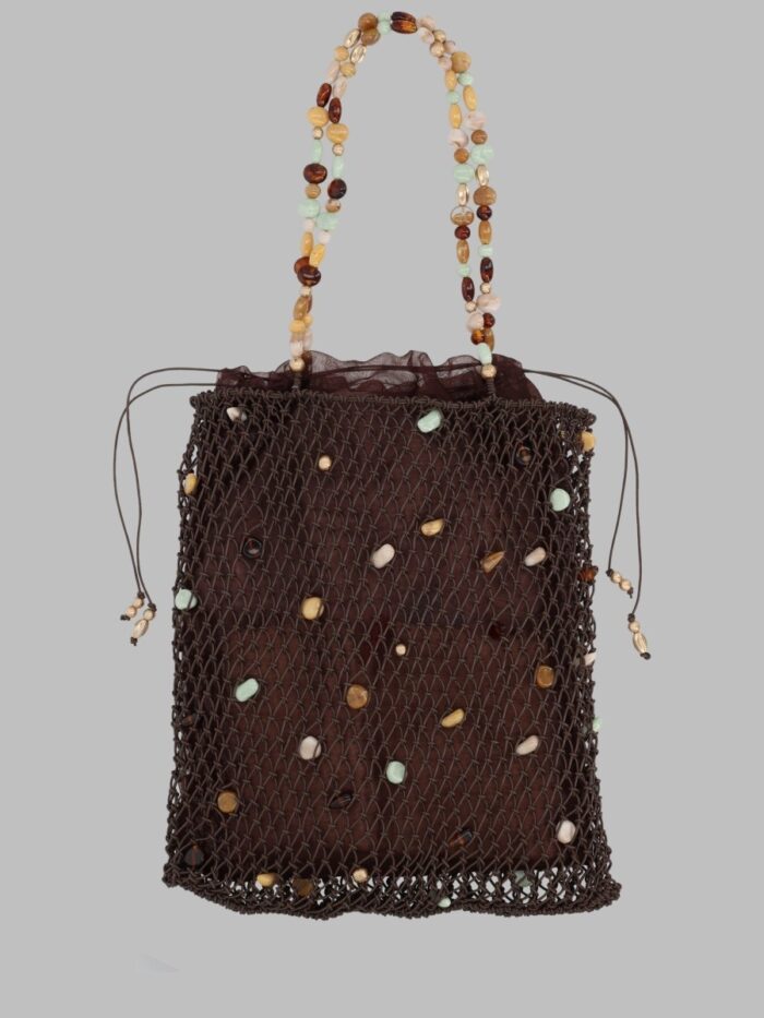 CULT GAIA Borsa Tote "Mercier" Con Perline Decorative