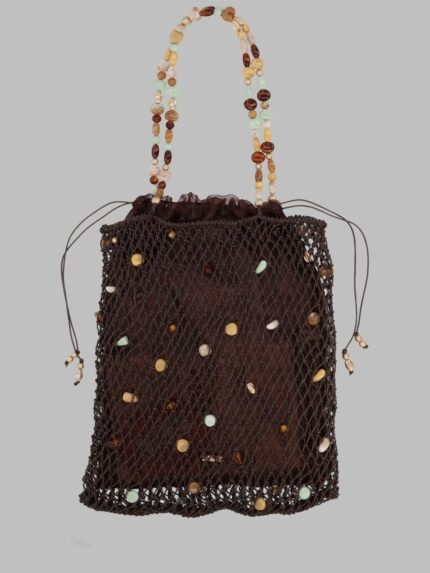 CULT GAIA Borsa Tote "Mercier" Con Perline Decorative
