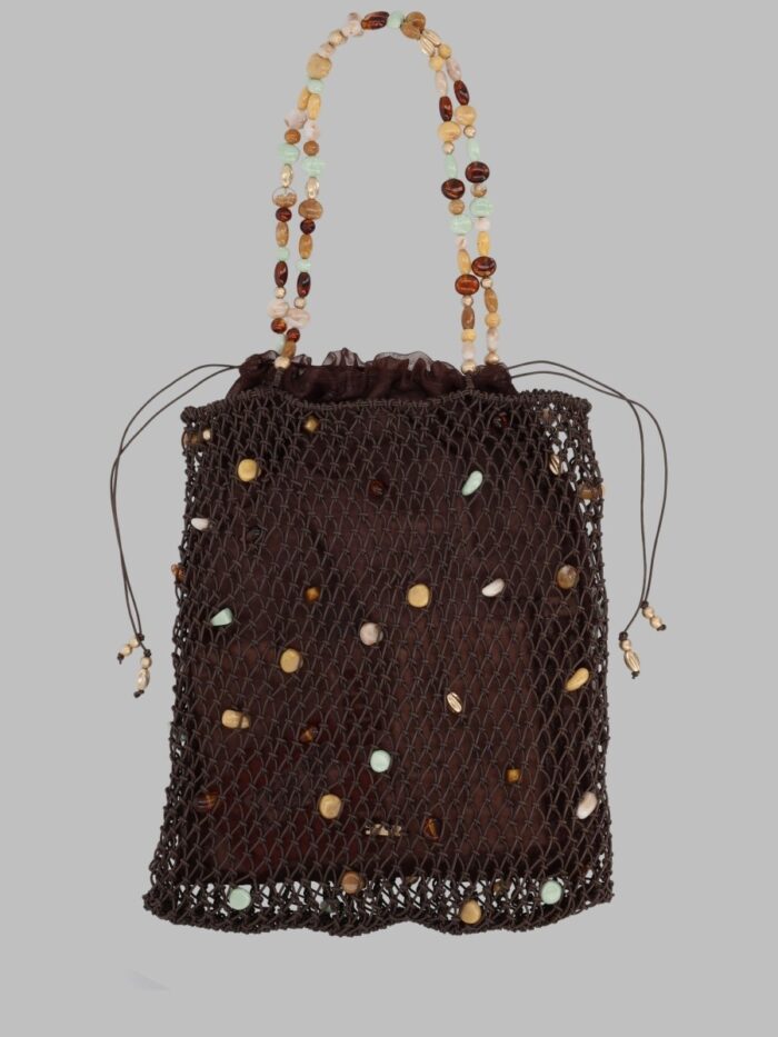 cult gaia borsa tote "mercier" con perline decorative CULT GAIA Borsa Tote "Mercier" Con Perline Decorative