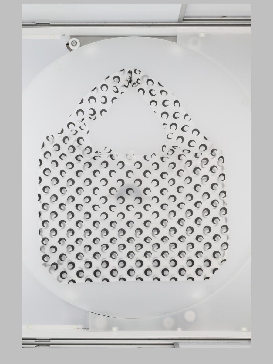 MARINE SERRE Borsa Tote "See-Through Moon"