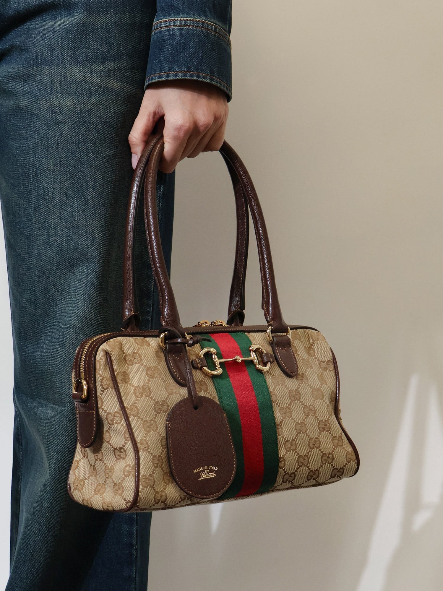 Gucci Borsetto GG Fabric Crossbody Bag
