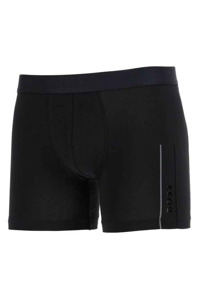 BOSS Black Slim Fit Boxer In Cotton With Logo Elastic