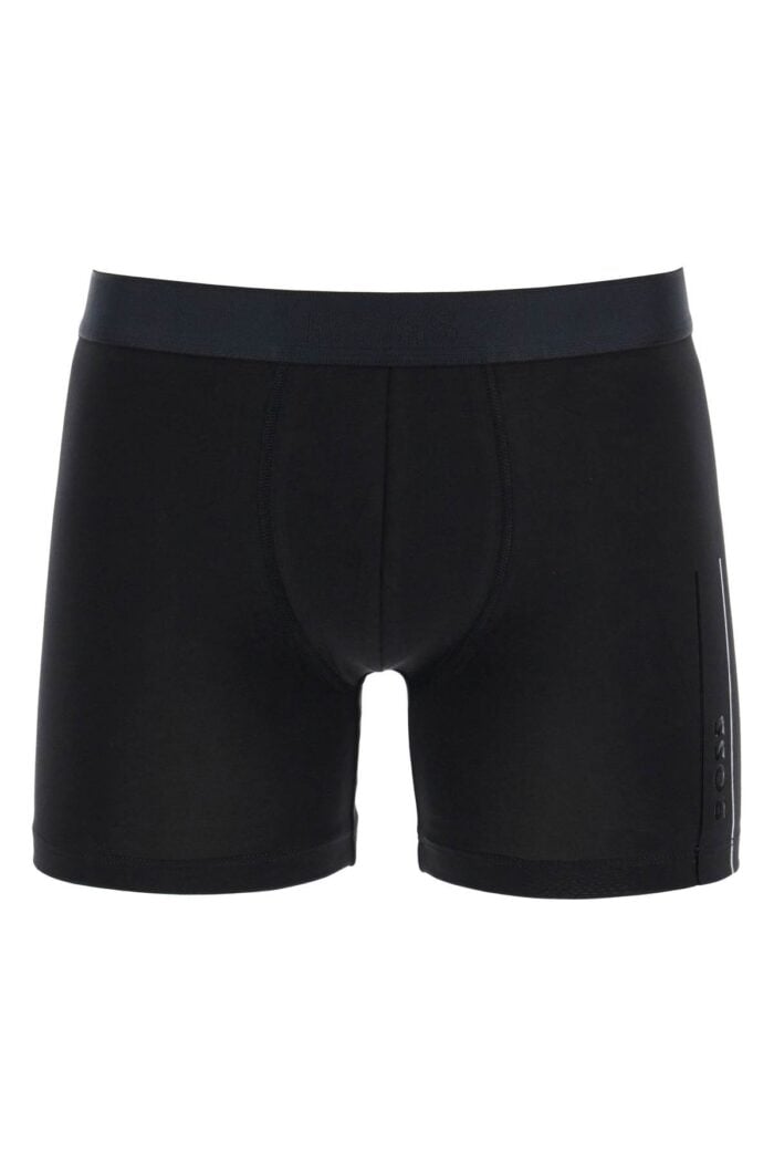 BOSS Black Slim Fit Boxer In Cotton With Logo Elastic