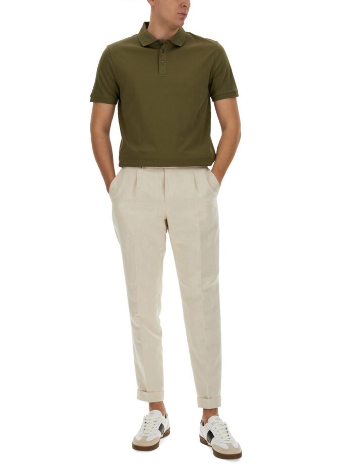 BOSS CAMEL COTTON POLO