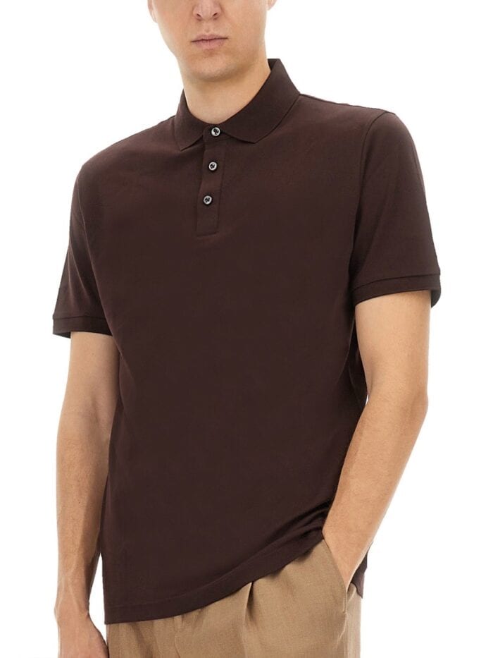 BOSS CAMEL COTTON POLO