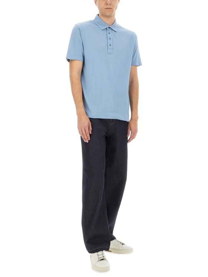 BOSS CAMEL COTTON POLO