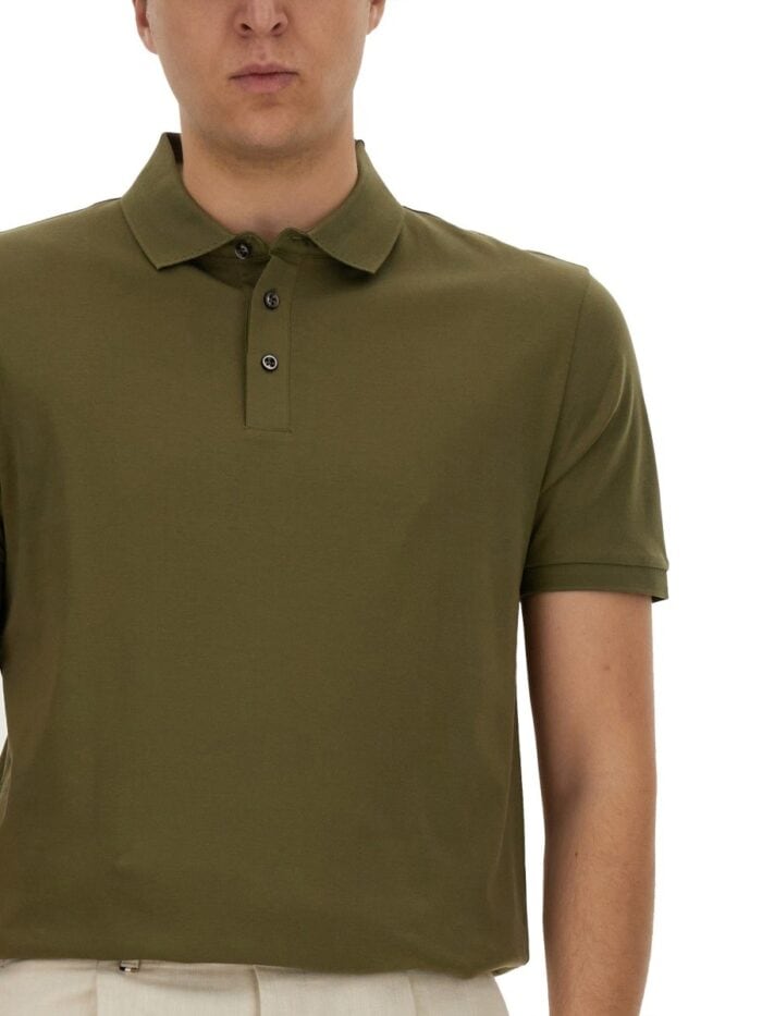 BOSS CAMEL COTTON POLO